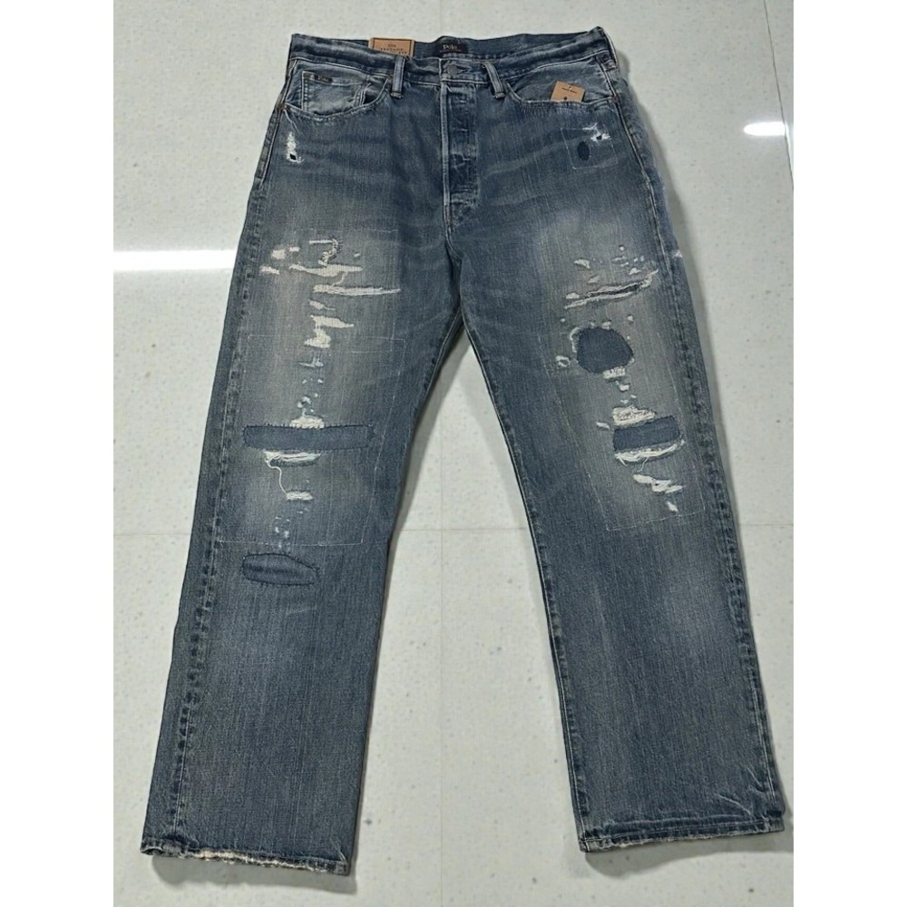 Polo Ralph Lauren Vintage Classic‎ Fit Distressed Jeans 32x34